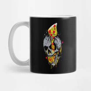 Brain Pizza Skull Mug